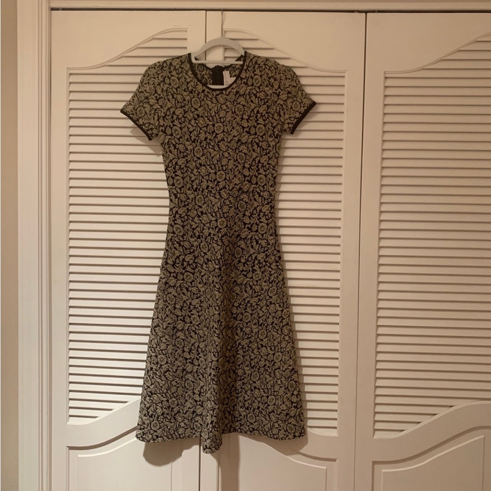 Michael Kors Gold Black Maxi Dress Size XXS